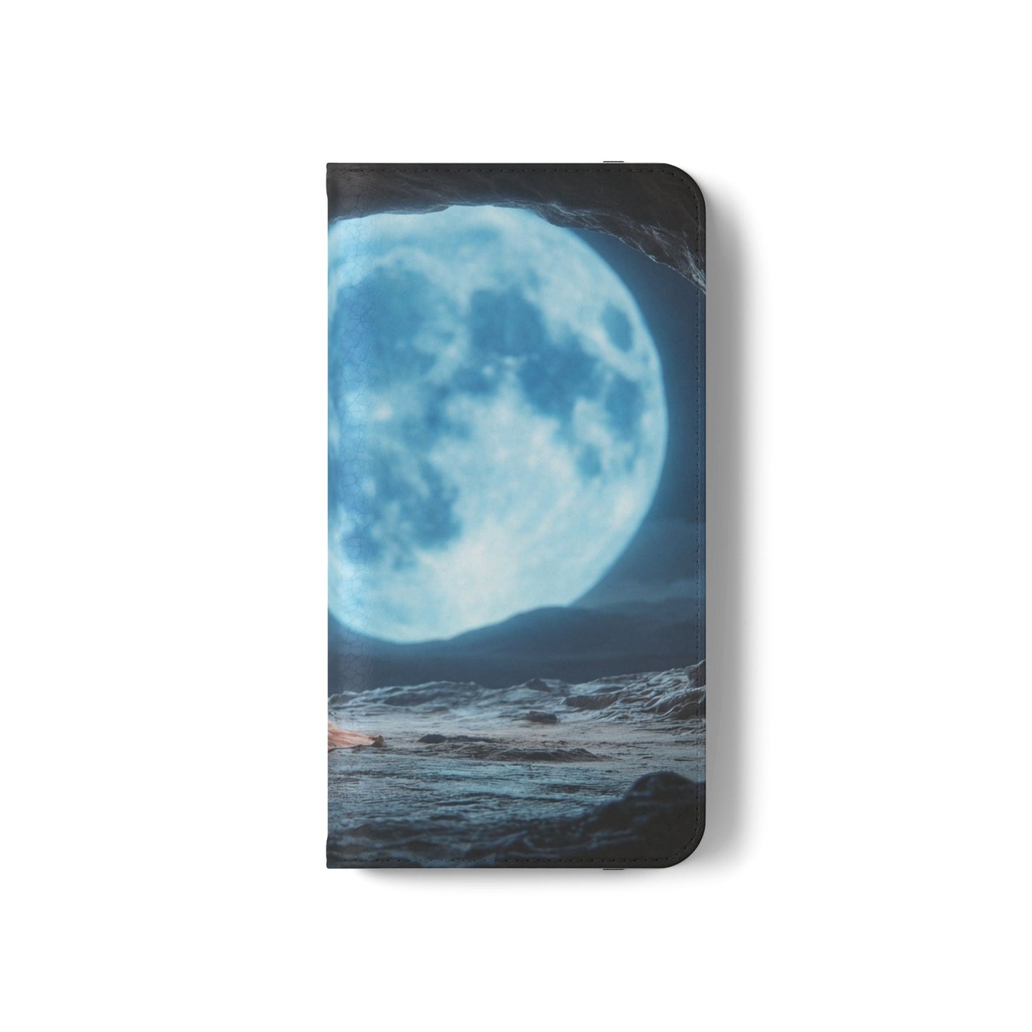 Lunar Meditation Flip Cases – Serene Monk Under Moonlight