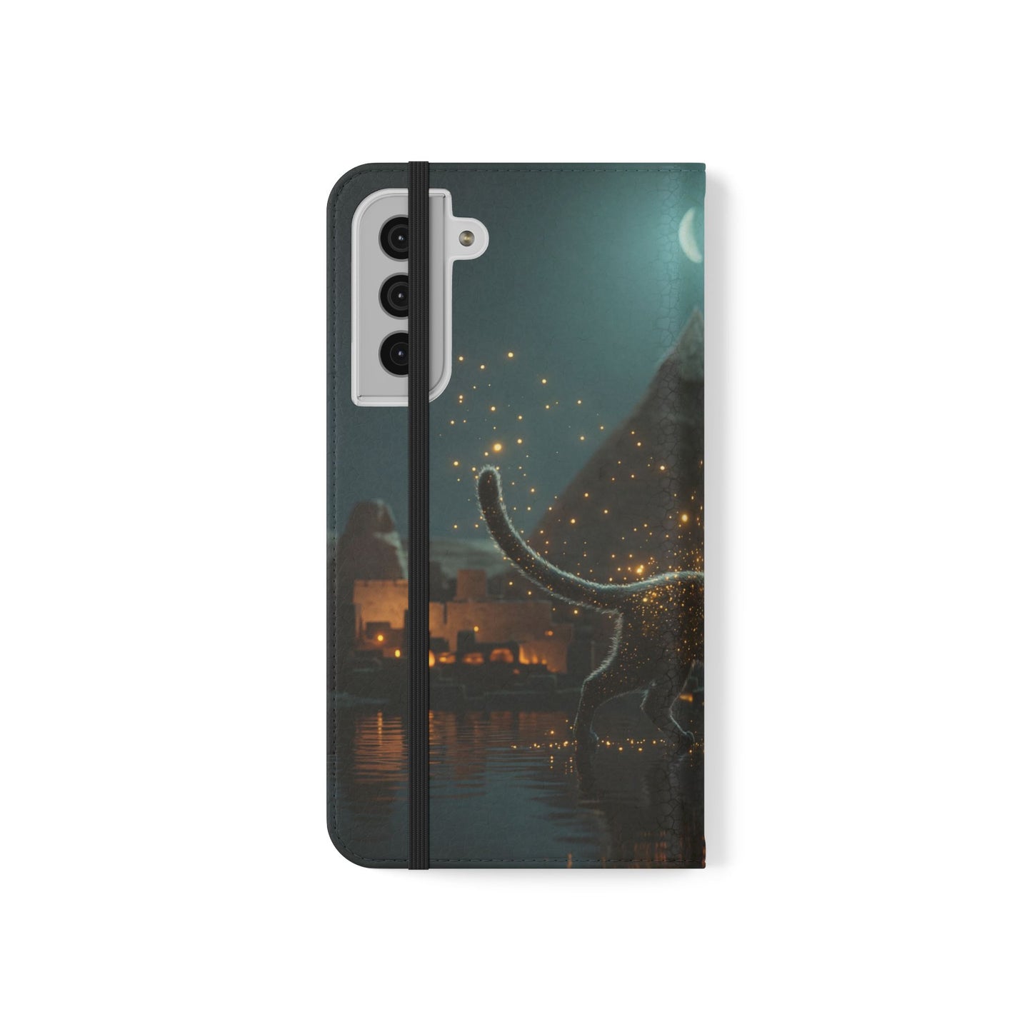 Celestial Vortex Flip Cases – Indigo Cloud Dreamscape