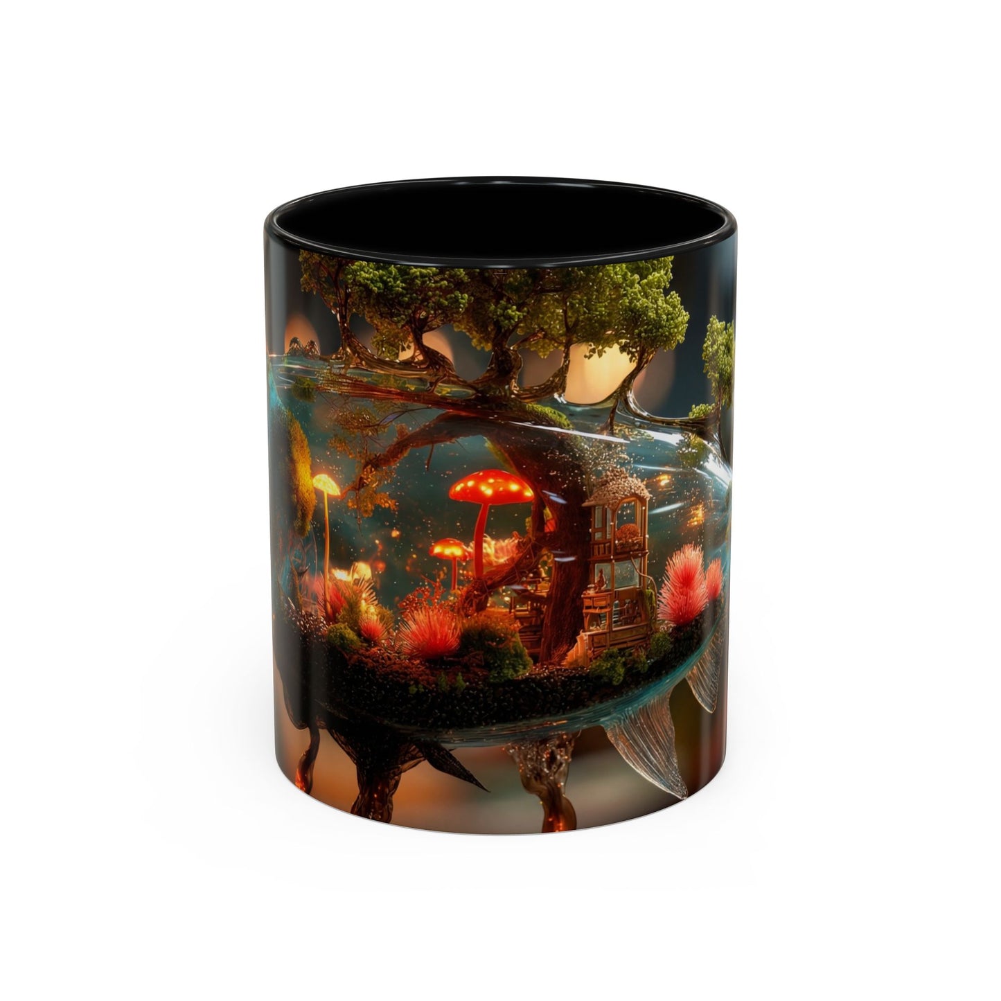 Forest Within Fish Accent Coffee Mug (11, 15oz) – Liquid Garden Dreamscape