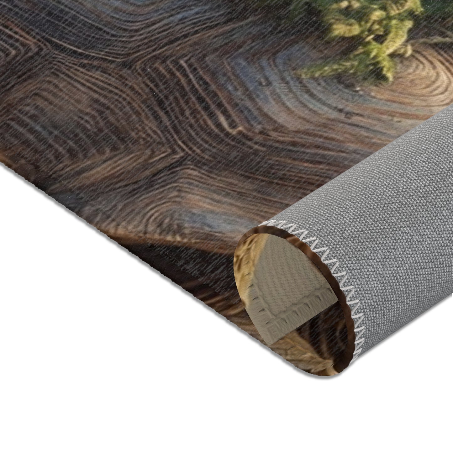 Turtleborne Castle Area Rugs – Ancient Guardian Through Lush Canopy