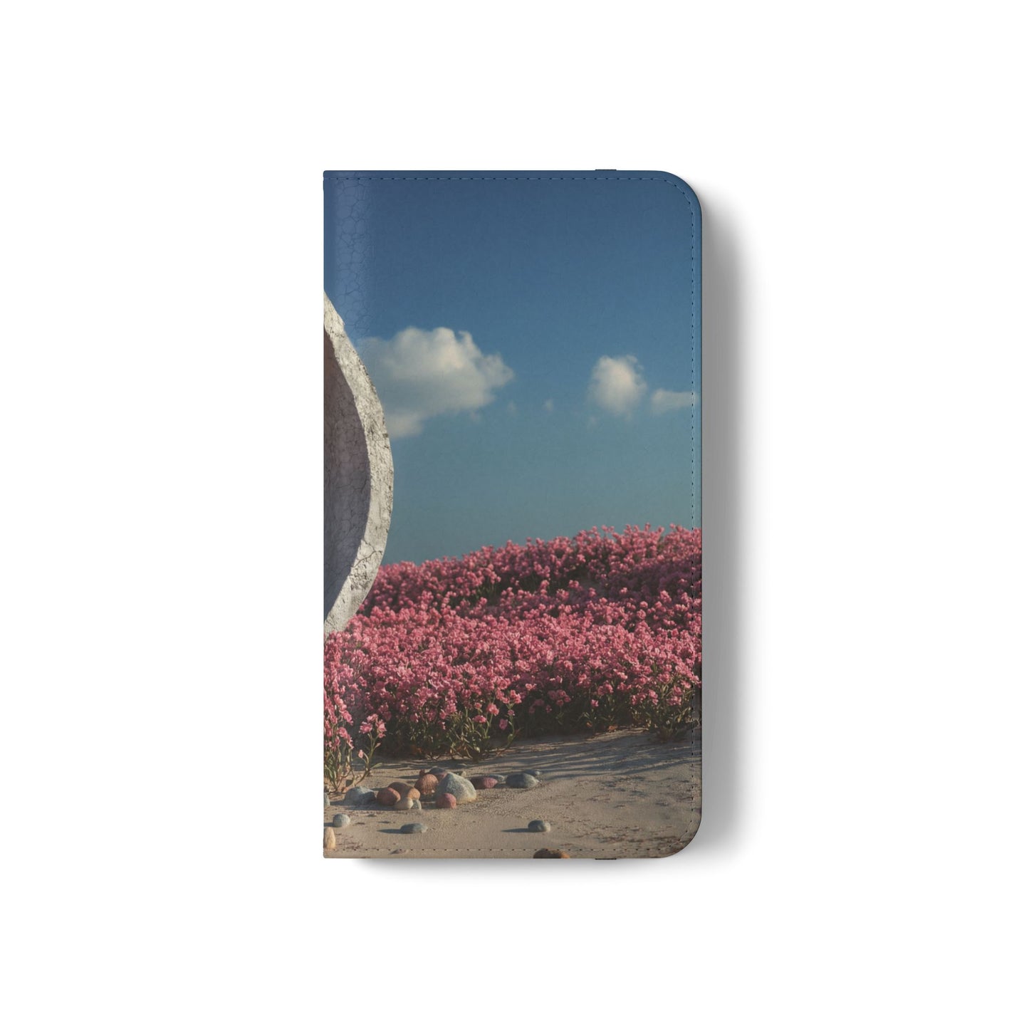 Stone Circle Flip Cases – Pink Flower Field Monument