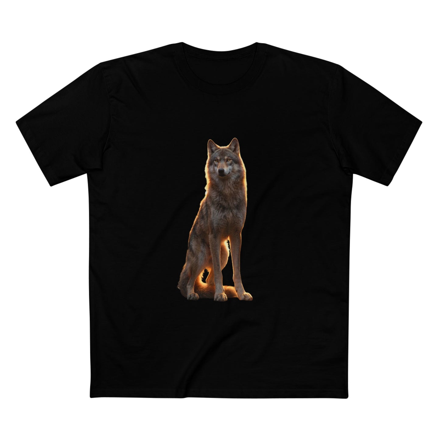 Vigilant Pack Leader Adult Staple Tee – Golden Hour Sentinel Portrait
