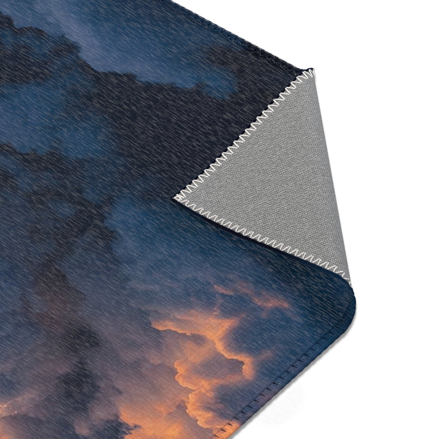 Rocket Ascension Area Rugs – Sunburst Through Clouds Launch Scene