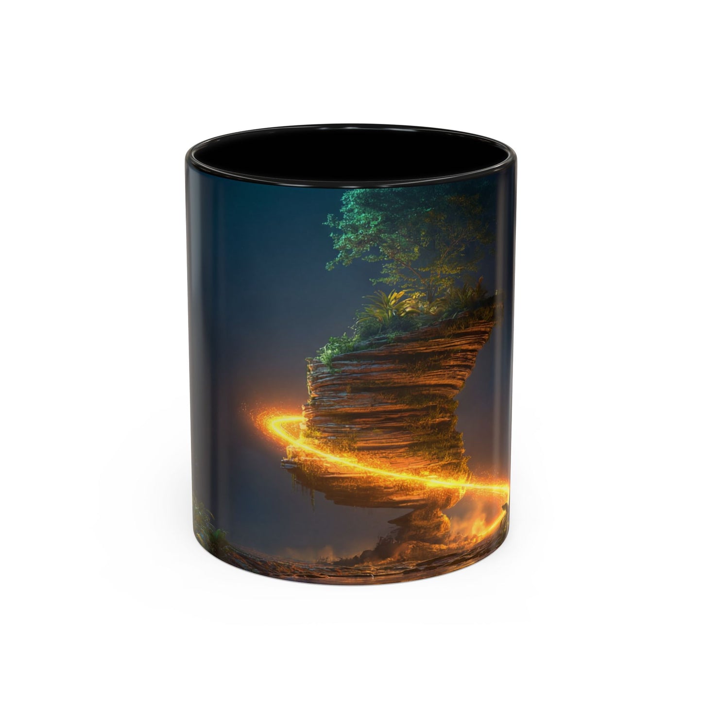 Floating Stone Temple Mug – Twilight Portal Dreamscape