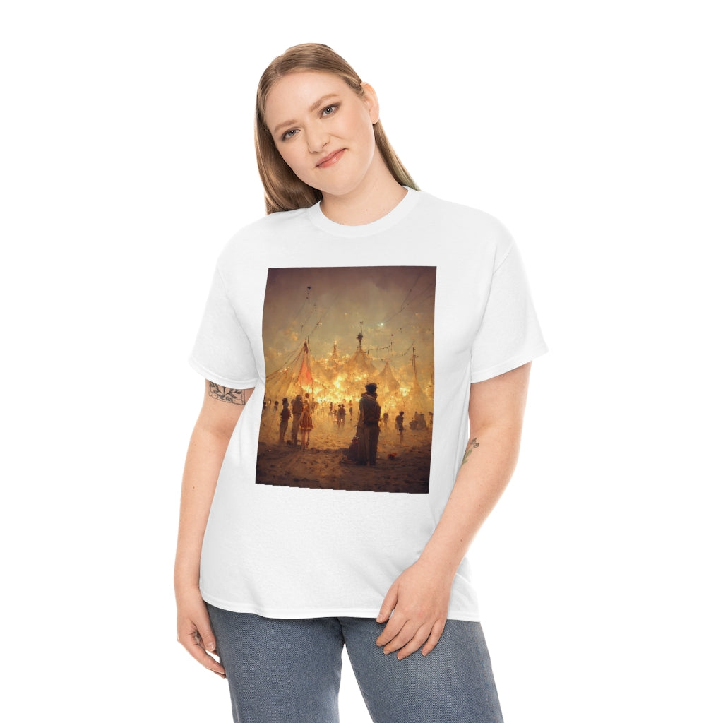 burning man festival by antoine de saint-exupéry - Unisex Heavy Cotton Tee