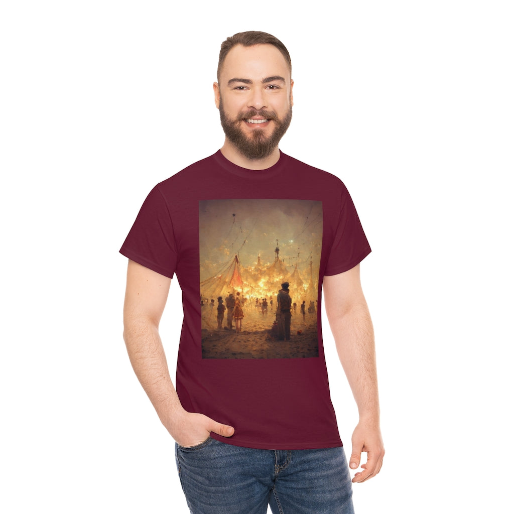 burning man festival by antoine de saint-exupéry - Unisex Heavy Cotton Tee