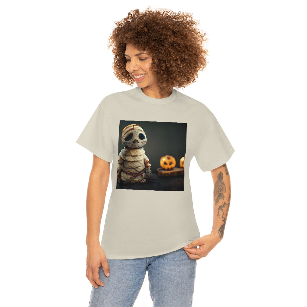 cute_halloween_mummy_concept_art_realistic_octane_render - Unisex Heavy Cotton Tee