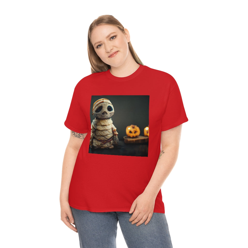 cute_halloween_mummy_concept_art_realistic_octane_render - Unisex Heavy Cotton Tee