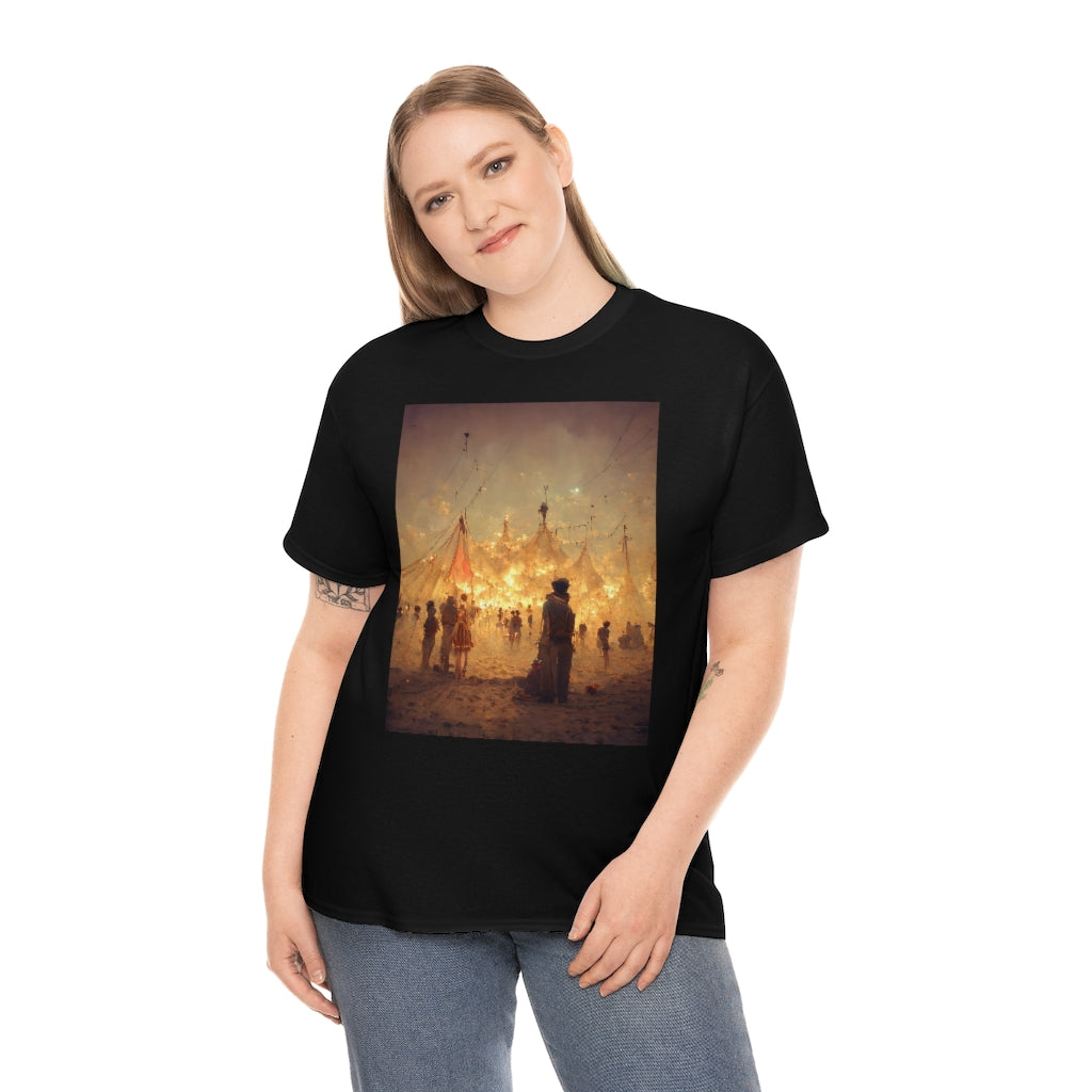 burning man festival by antoine de saint-exupéry - Unisex Heavy Cotton Tee