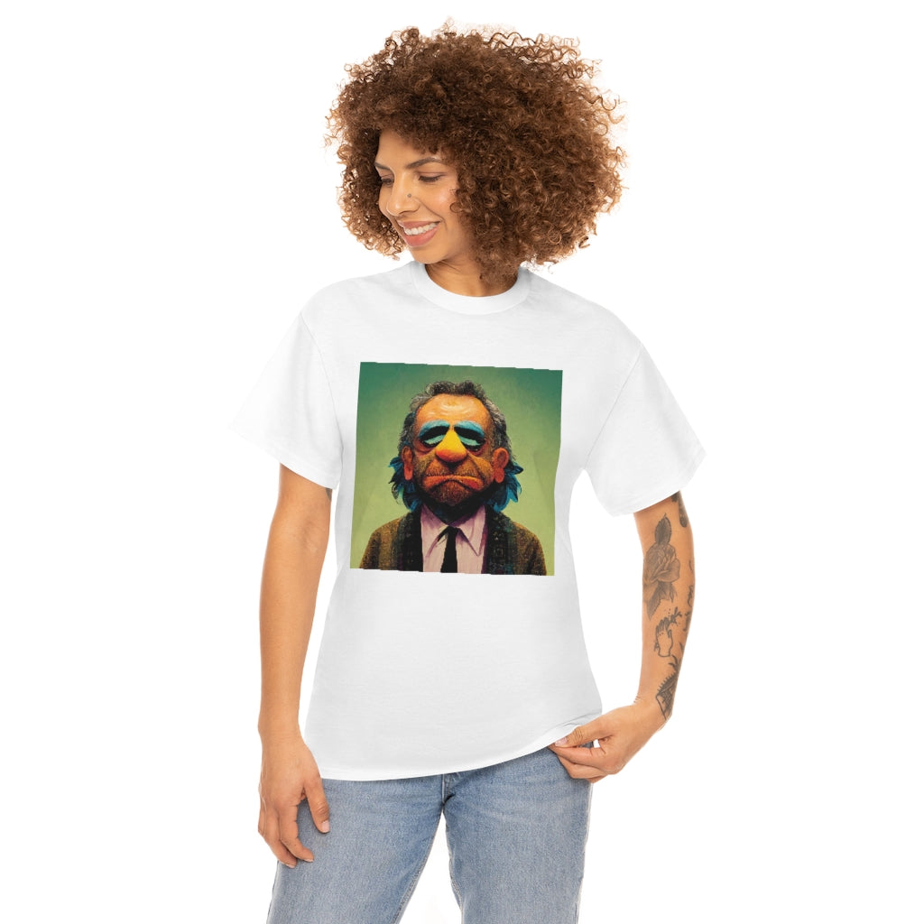 charles bukowski as a muppet - Unisex Heavy Cotton Tee