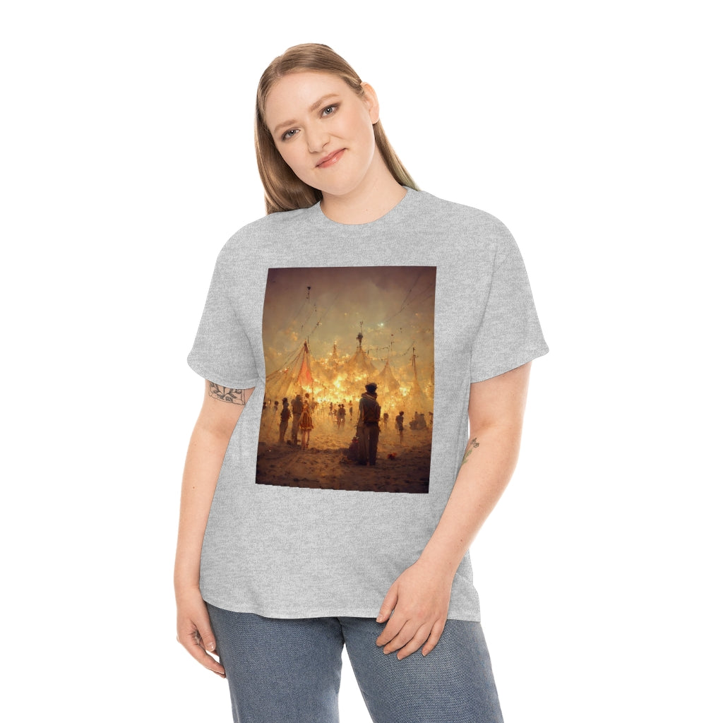 burning man festival by antoine de saint-exupéry - Unisex Heavy Cotton Tee