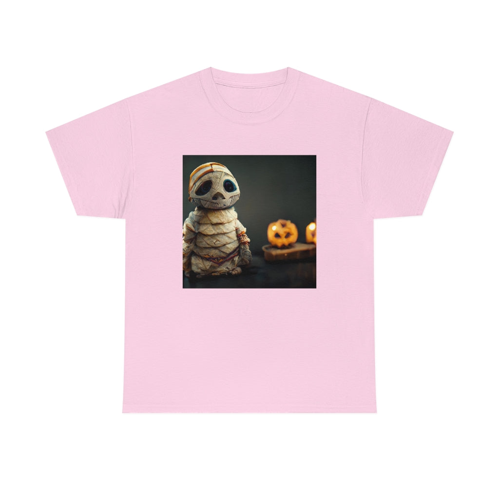 cute_halloween_mummy_concept_art_realistic_octane_render - Unisex Heavy Cotton Tee