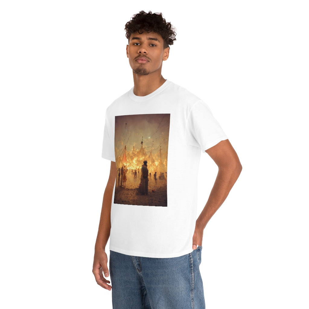 burning man festival by antoine de saint-exupéry - Unisex Heavy Cotton Tee