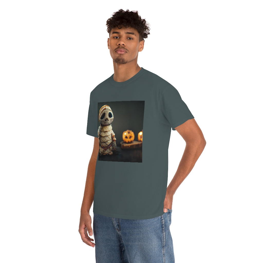 cute_halloween_mummy_concept_art_realistic_octane_render - Unisex Heavy Cotton Tee