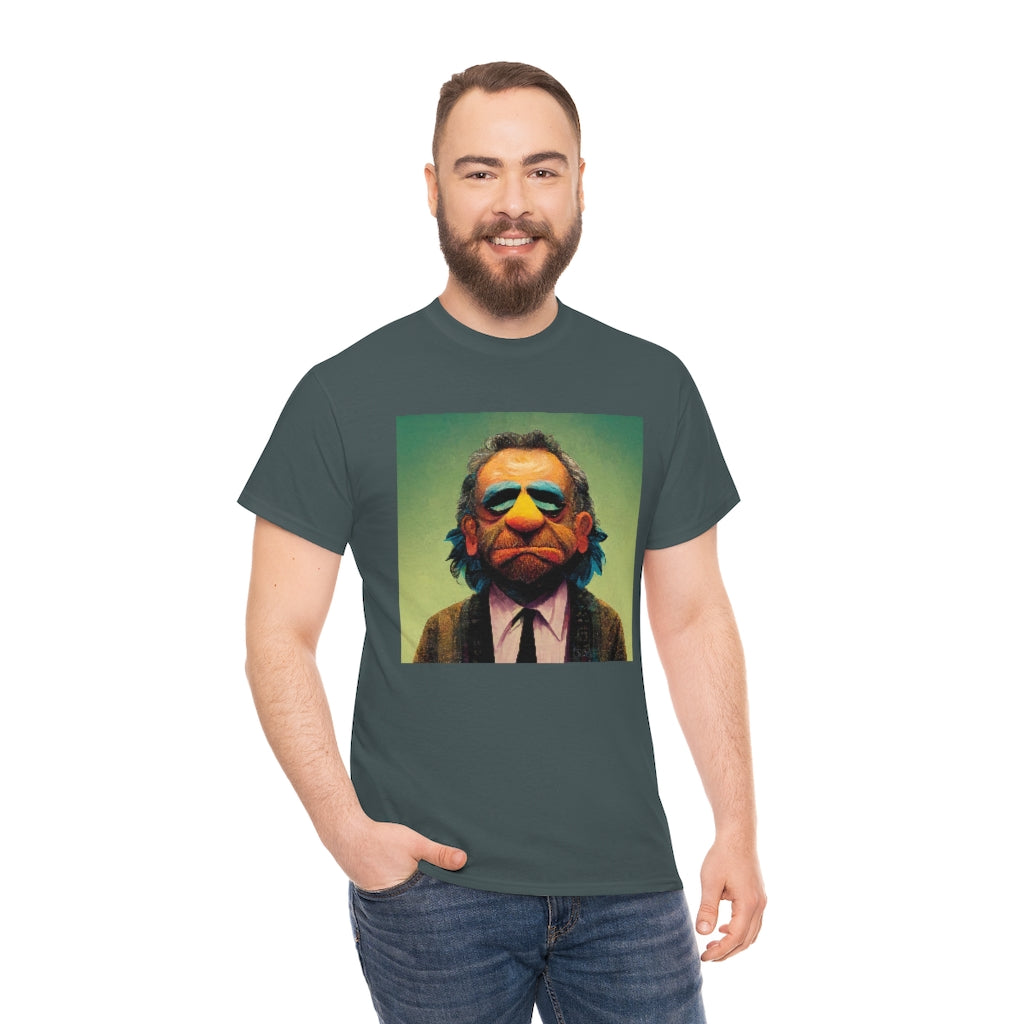 charles bukowski as a muppet - Unisex Heavy Cotton Tee