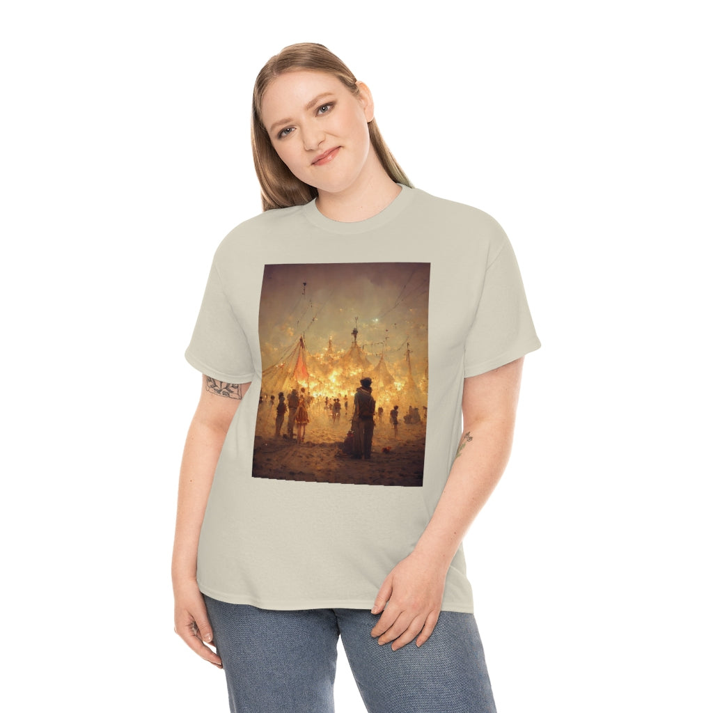 burning man festival by antoine de saint-exupéry - Unisex Heavy Cotton Tee