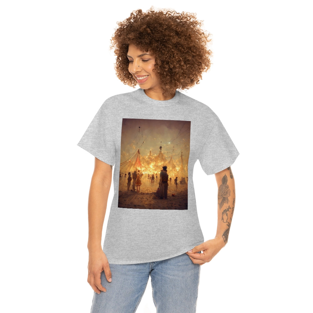 burning man festival by antoine de saint-exupéry - Unisex Heavy Cotton Tee