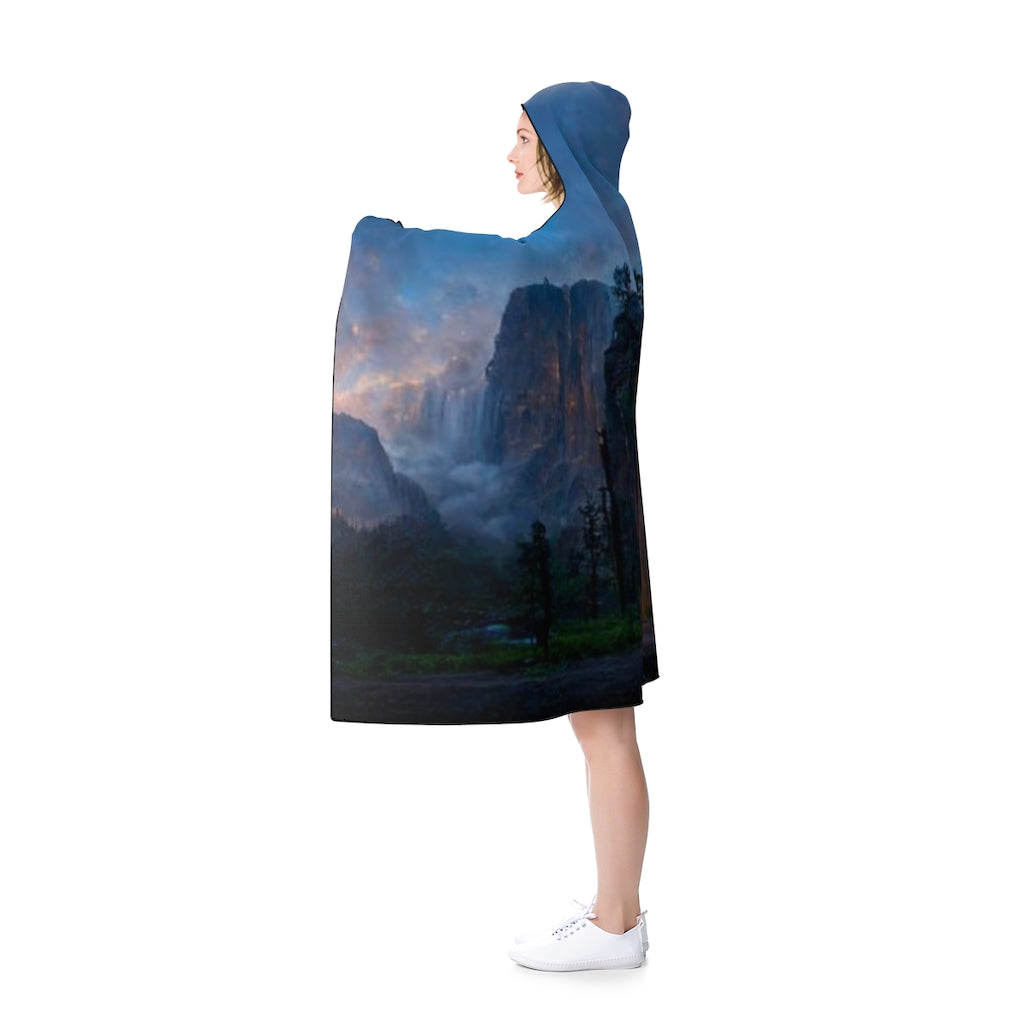 wide_angle_photo_of_a_magical_portal_in_yosemite_valley Hooded Blanket