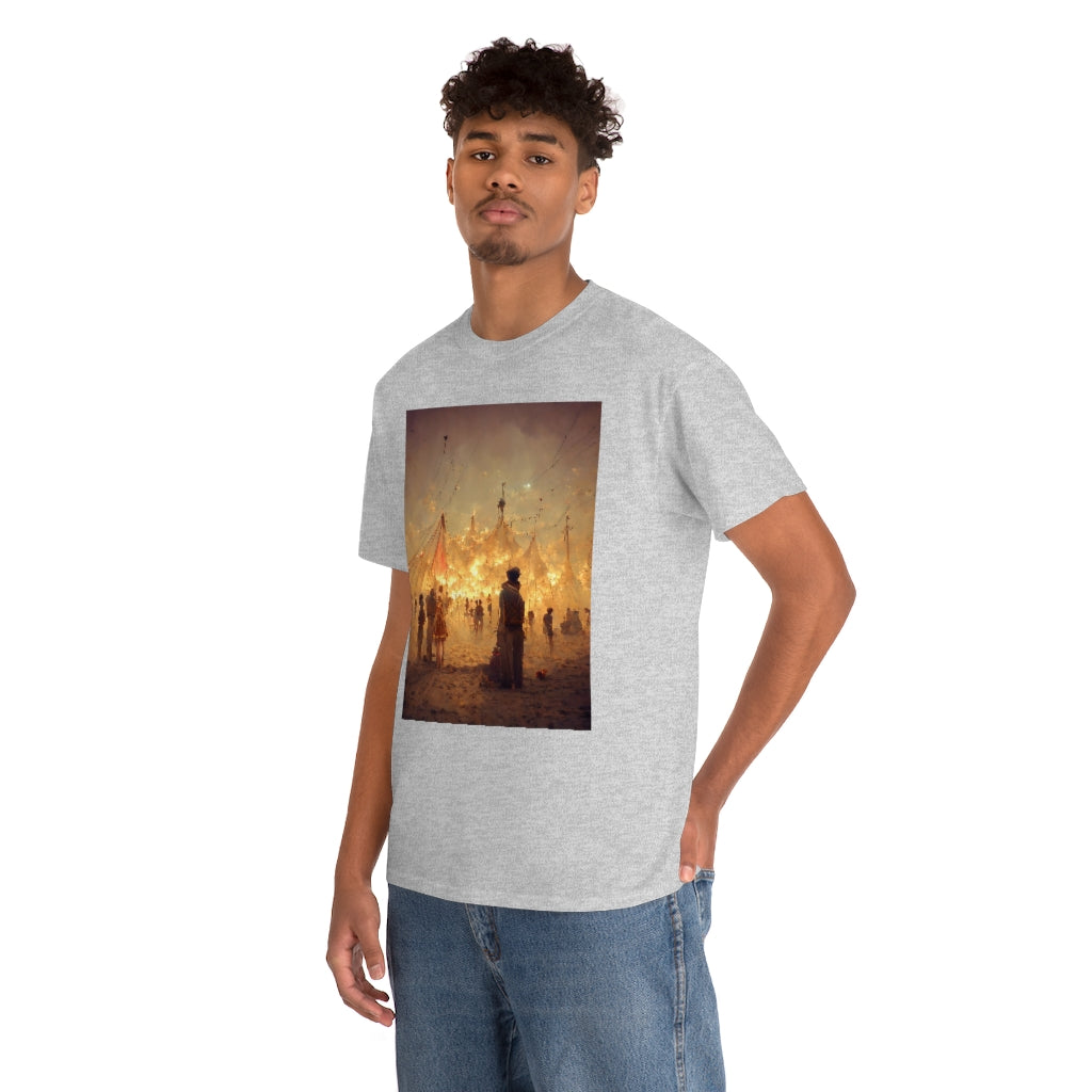 burning man festival by antoine de saint-exupéry - Unisex Heavy Cotton Tee