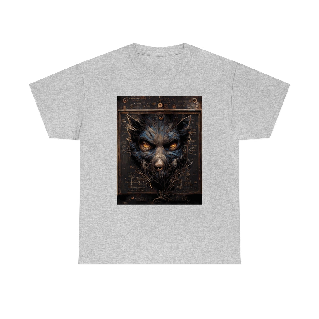 a_blueprint_of_a_steampunk_werewolf_concept_art - Unisex Heavy Cotton Tee