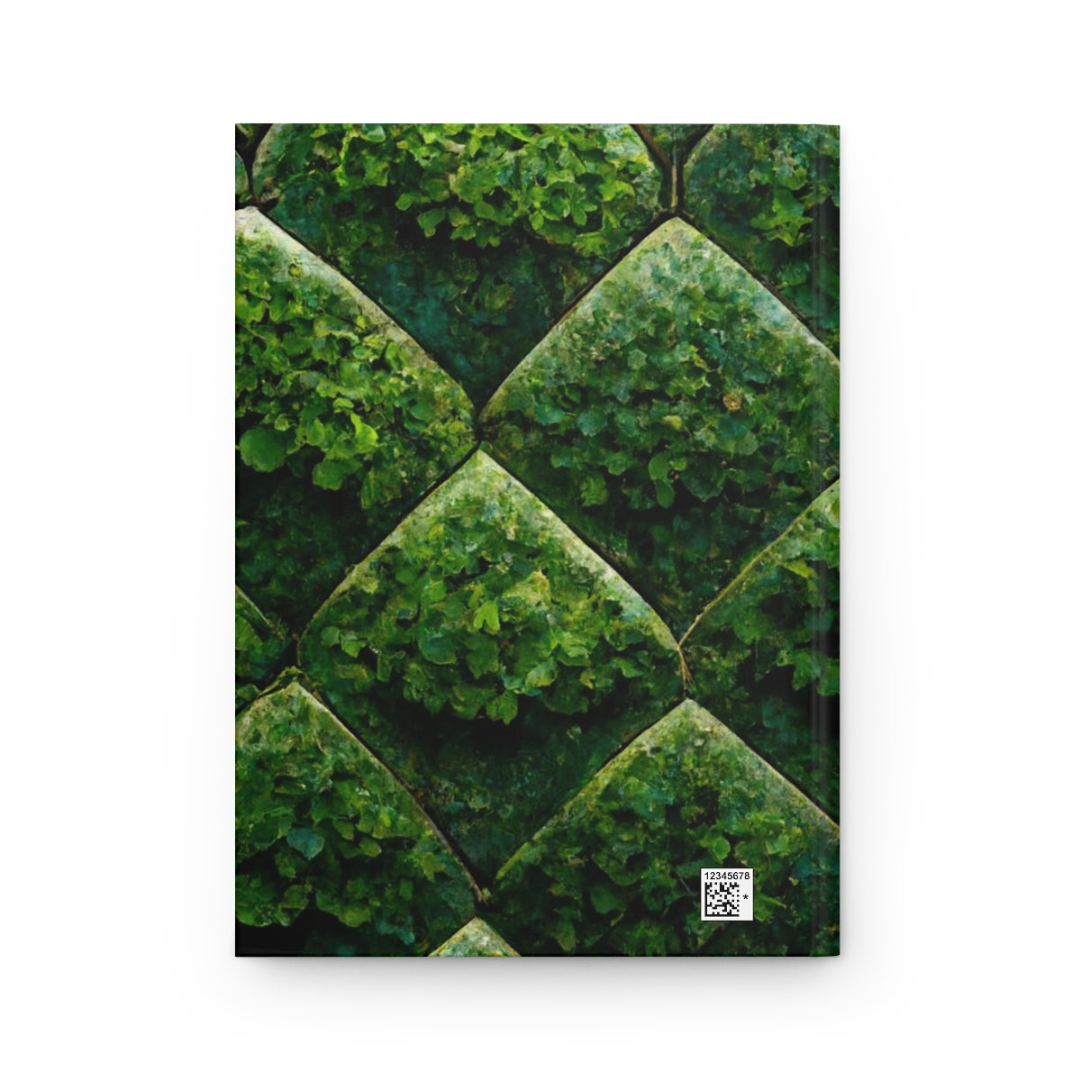 detailed tiling pattern of ivy climbing up brick - Hardcover Journal Matte