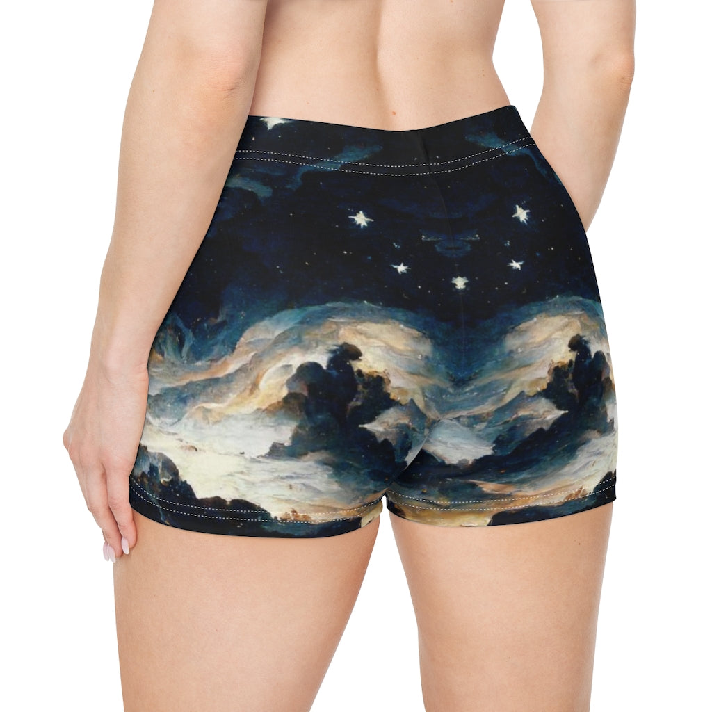 the night sky by michaelangelo mirror - Women's Shorts (AOP)