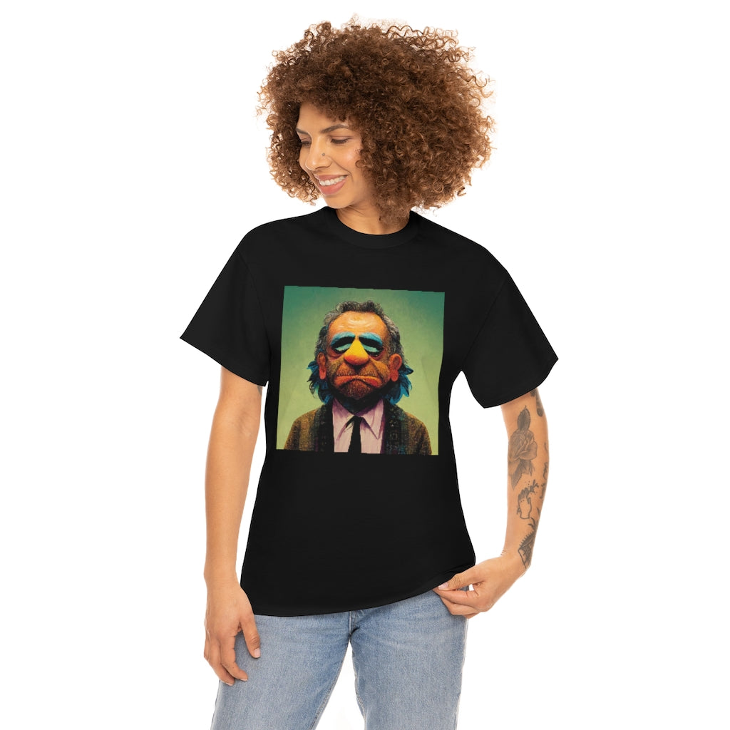 charles bukowski as a muppet - Unisex Heavy Cotton Tee