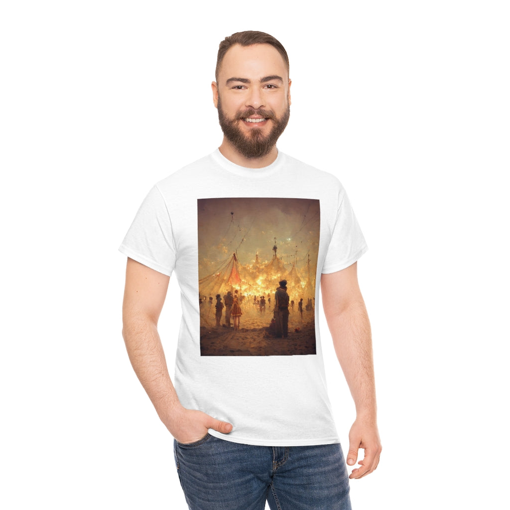 burning man festival by antoine de saint-exupéry - Unisex Heavy Cotton Tee