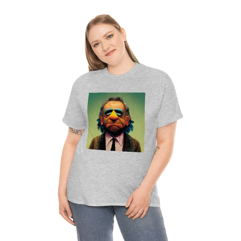 charles bukowski as a muppet - Unisex Heavy Cotton Tee