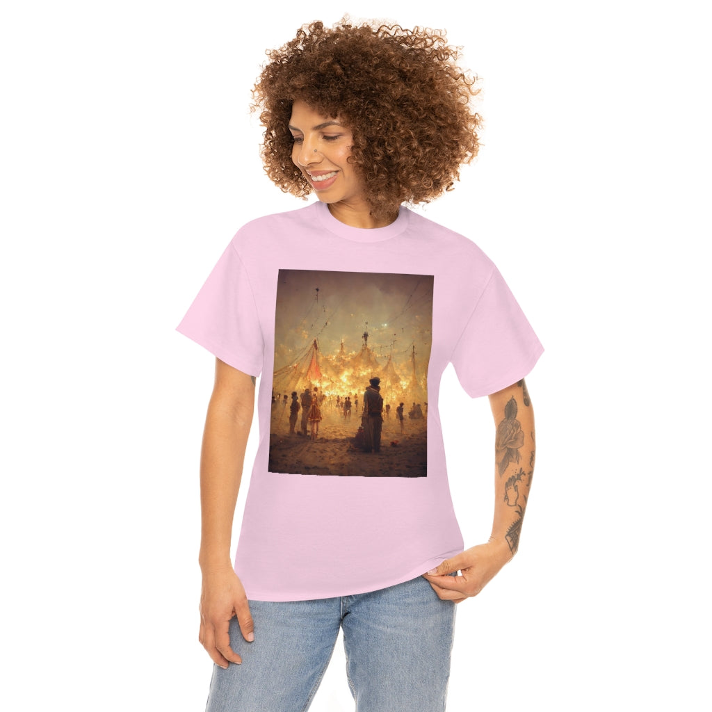 burning man festival by antoine de saint-exupéry - Unisex Heavy Cotton Tee