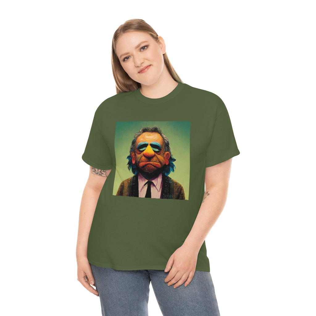 charles bukowski as a muppet - Unisex Heavy Cotton Tee