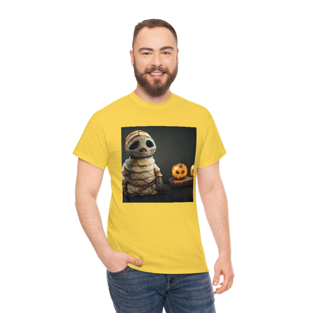 cute_halloween_mummy_concept_art_realistic_octane_render - Unisex Heavy Cotton Tee