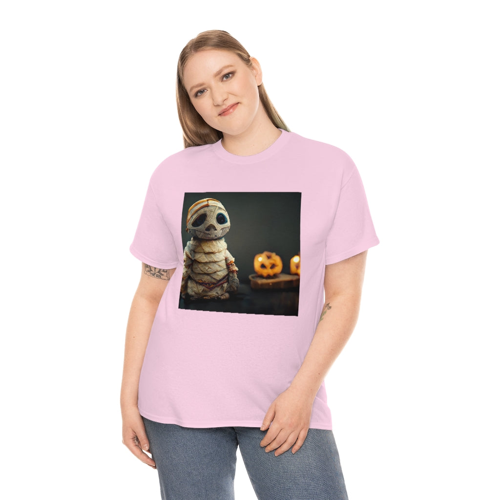 cute_halloween_mummy_concept_art_realistic_octane_render - Unisex Heavy Cotton Tee