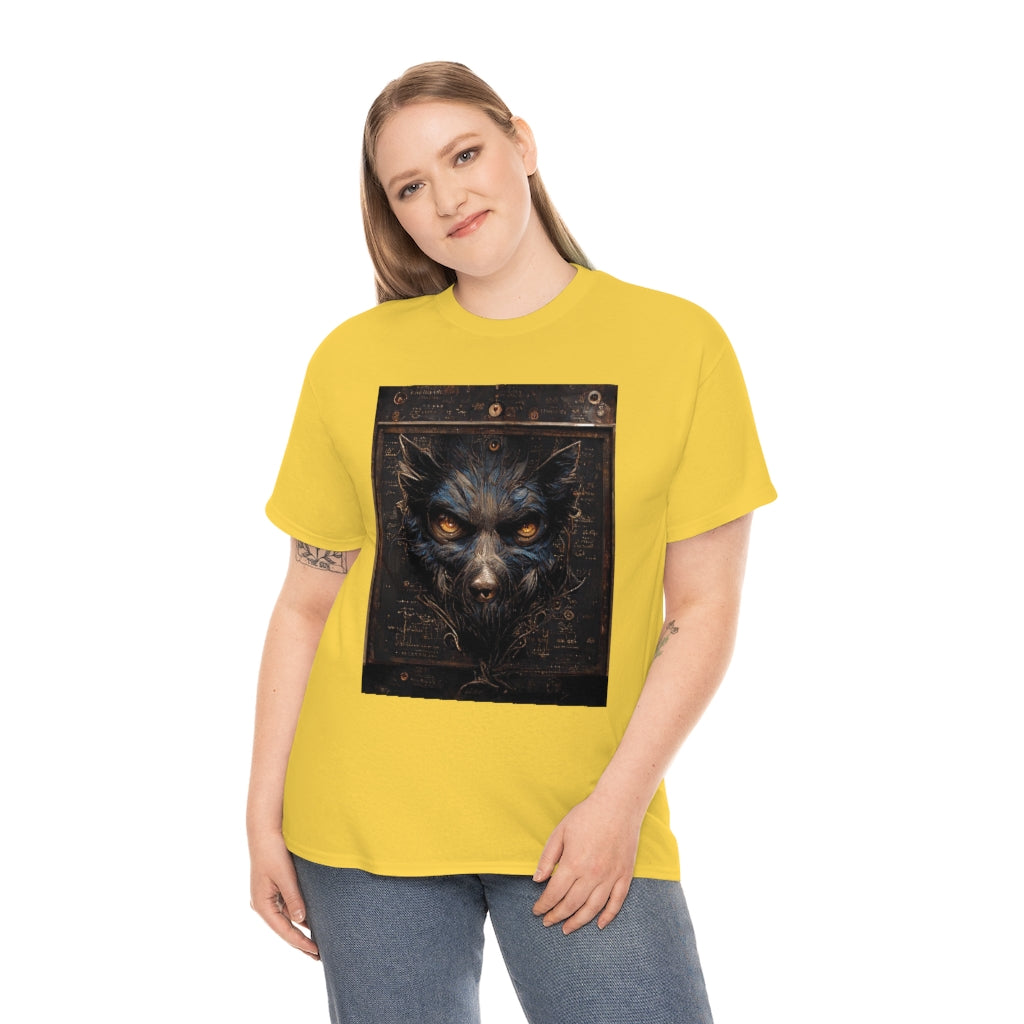 a_blueprint_of_a_steampunk_werewolf_concept_art - Unisex Heavy Cotton Tee