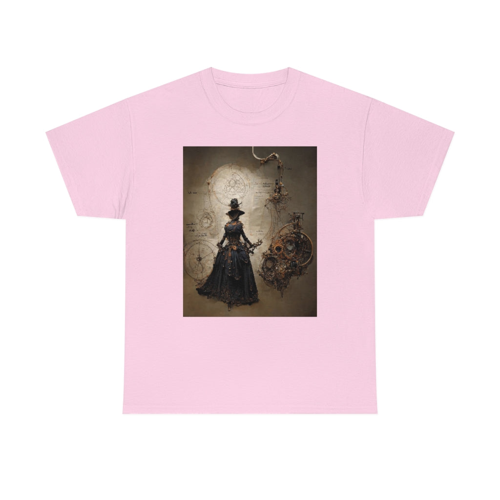 a_blueprint_of_a_steampunk_witch_concept_art - Unisex Heavy Cotton Tee