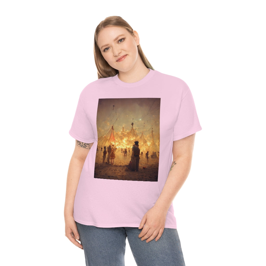 burning man festival by antoine de saint-exupéry - Unisex Heavy Cotton Tee