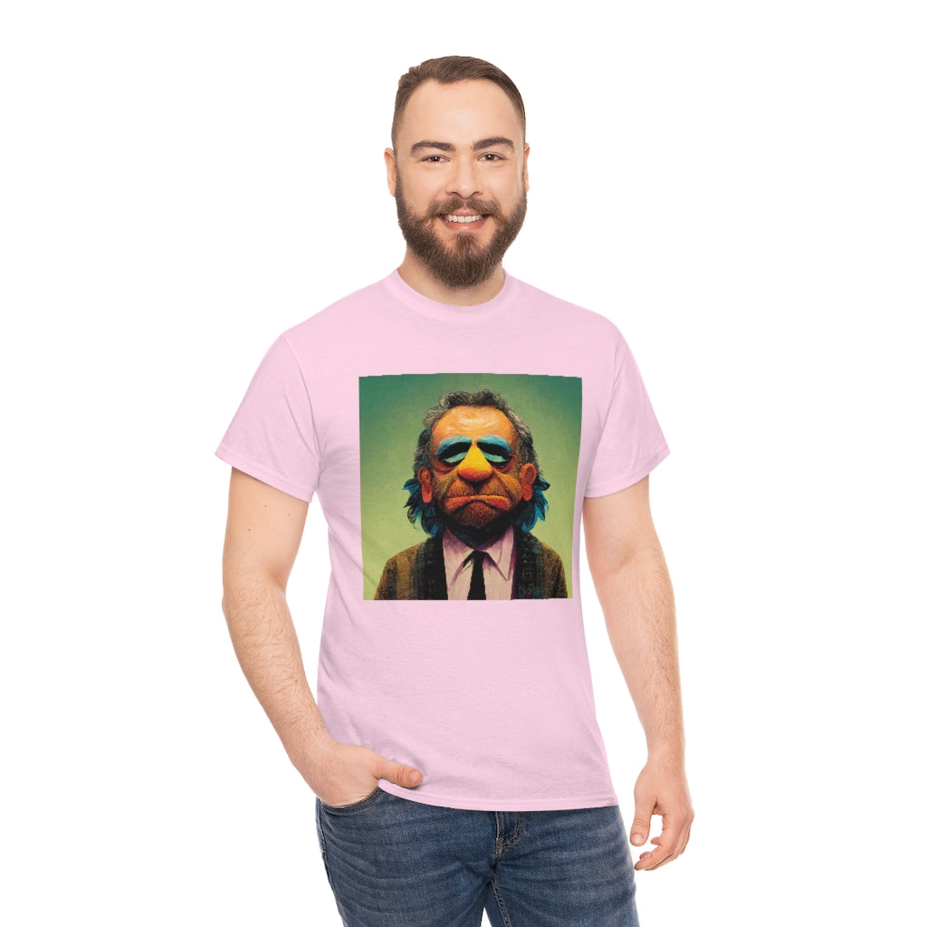 charles bukowski as a muppet - Unisex Heavy Cotton Tee