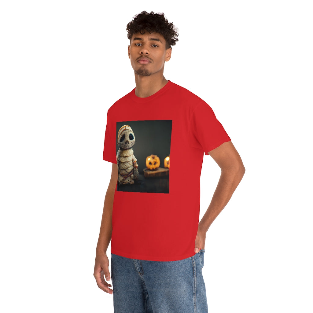 cute_halloween_mummy_concept_art_realistic_octane_render - Unisex Heavy Cotton Tee