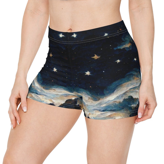 the night sky by michaelangelo mirror - Women's Shorts (AOP)