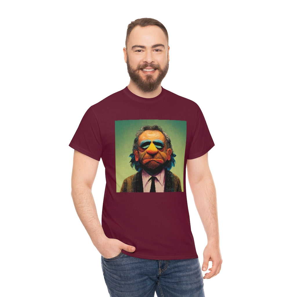 charles bukowski as a muppet - Unisex Heavy Cotton Tee