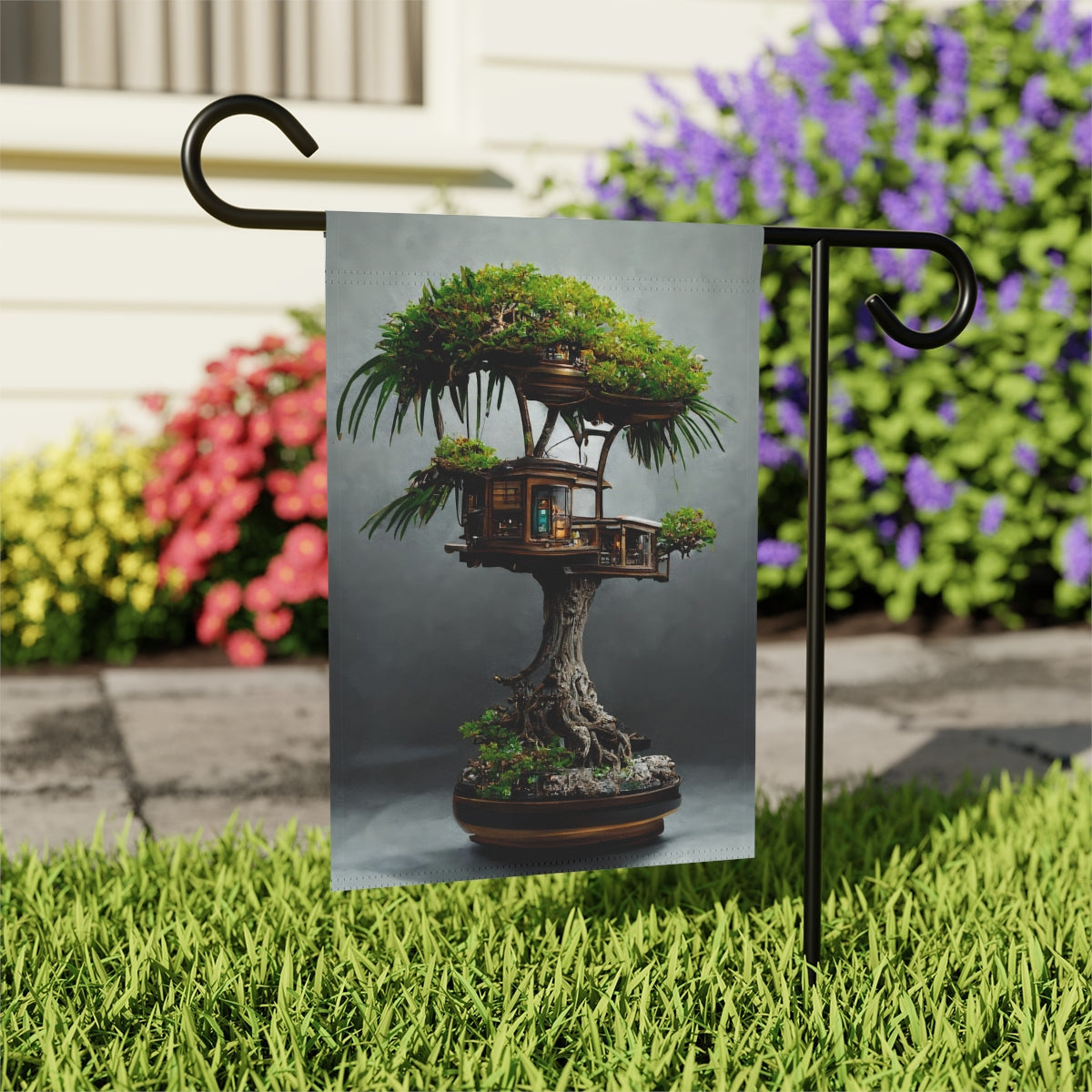 palm tree bonsai treehouse