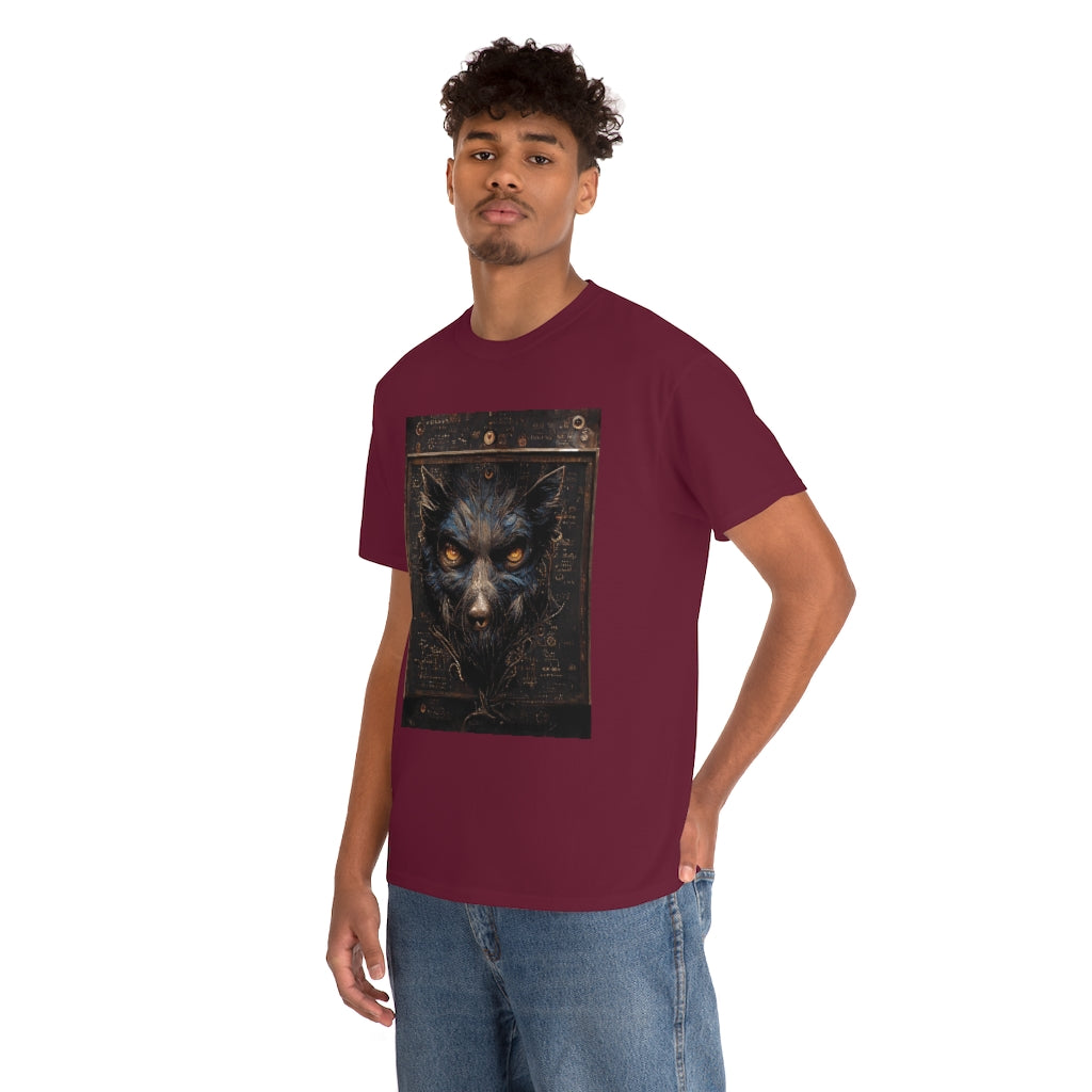 a_blueprint_of_a_steampunk_werewolf_concept_art - Unisex Heavy Cotton Tee