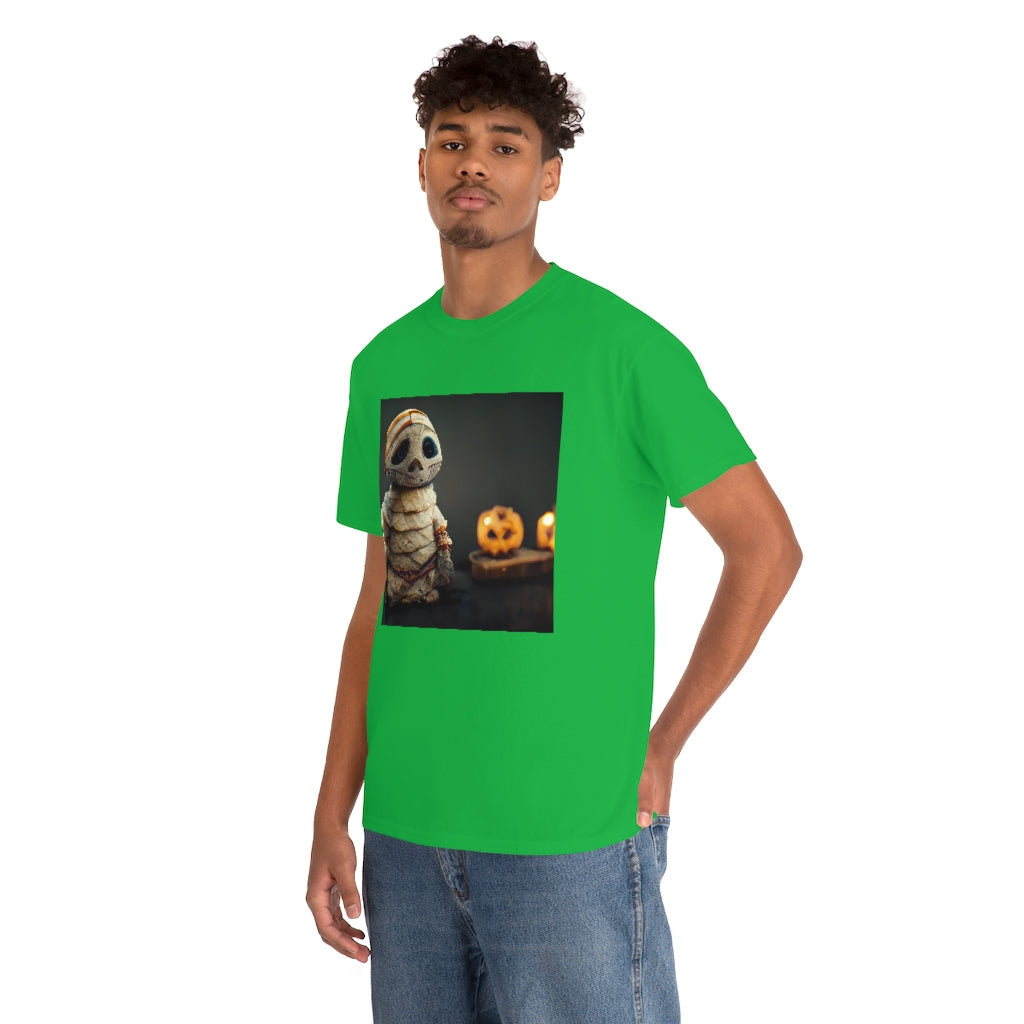 cute_halloween_mummy_concept_art_realistic_octane_render - Unisex Heavy Cotton Tee