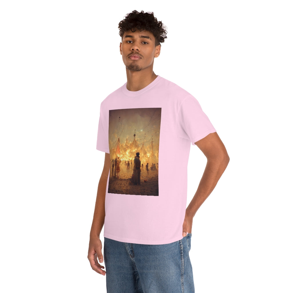 burning man festival by antoine de saint-exupéry - Unisex Heavy Cotton Tee