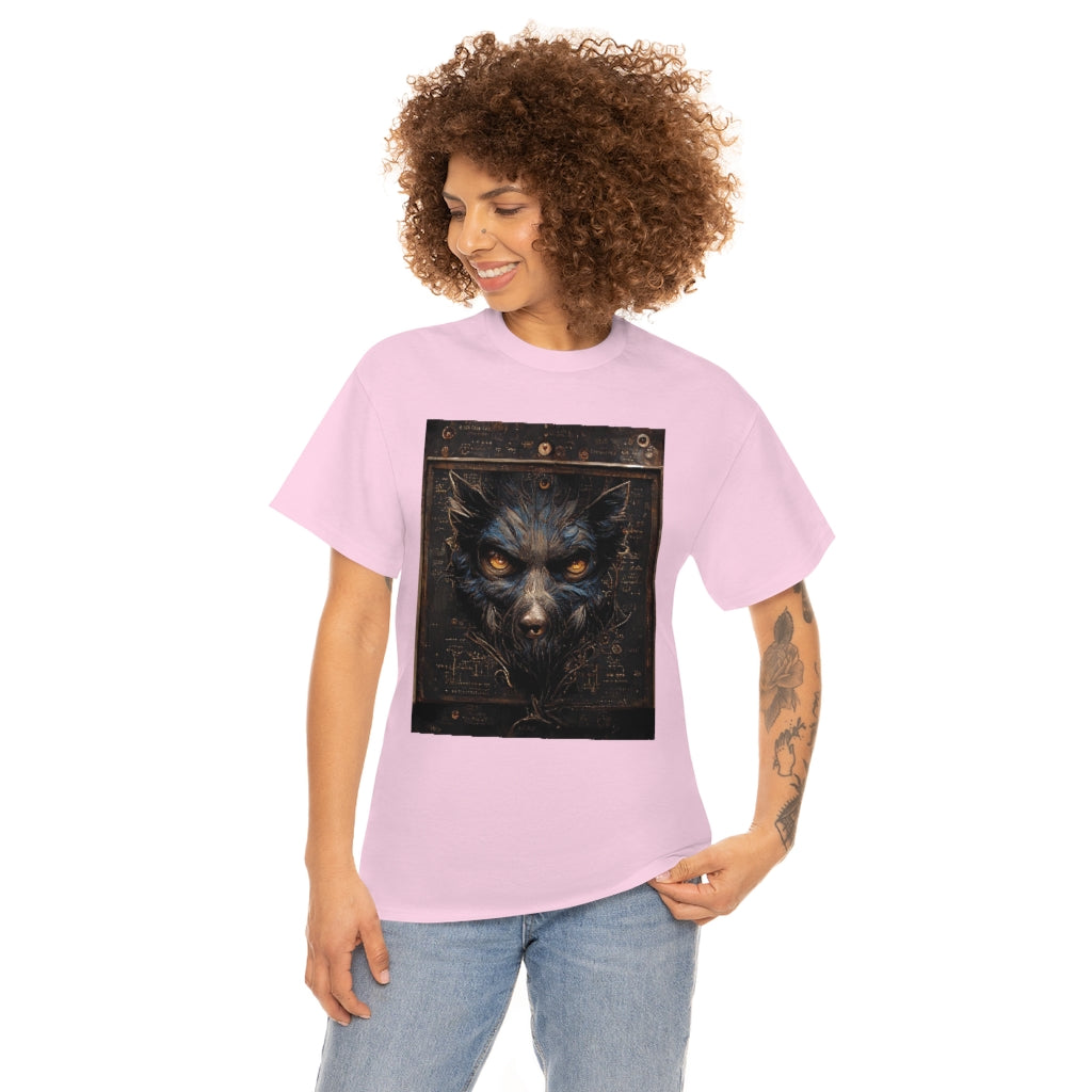 a_blueprint_of_a_steampunk_werewolf_concept_art - Unisex Heavy Cotton Tee