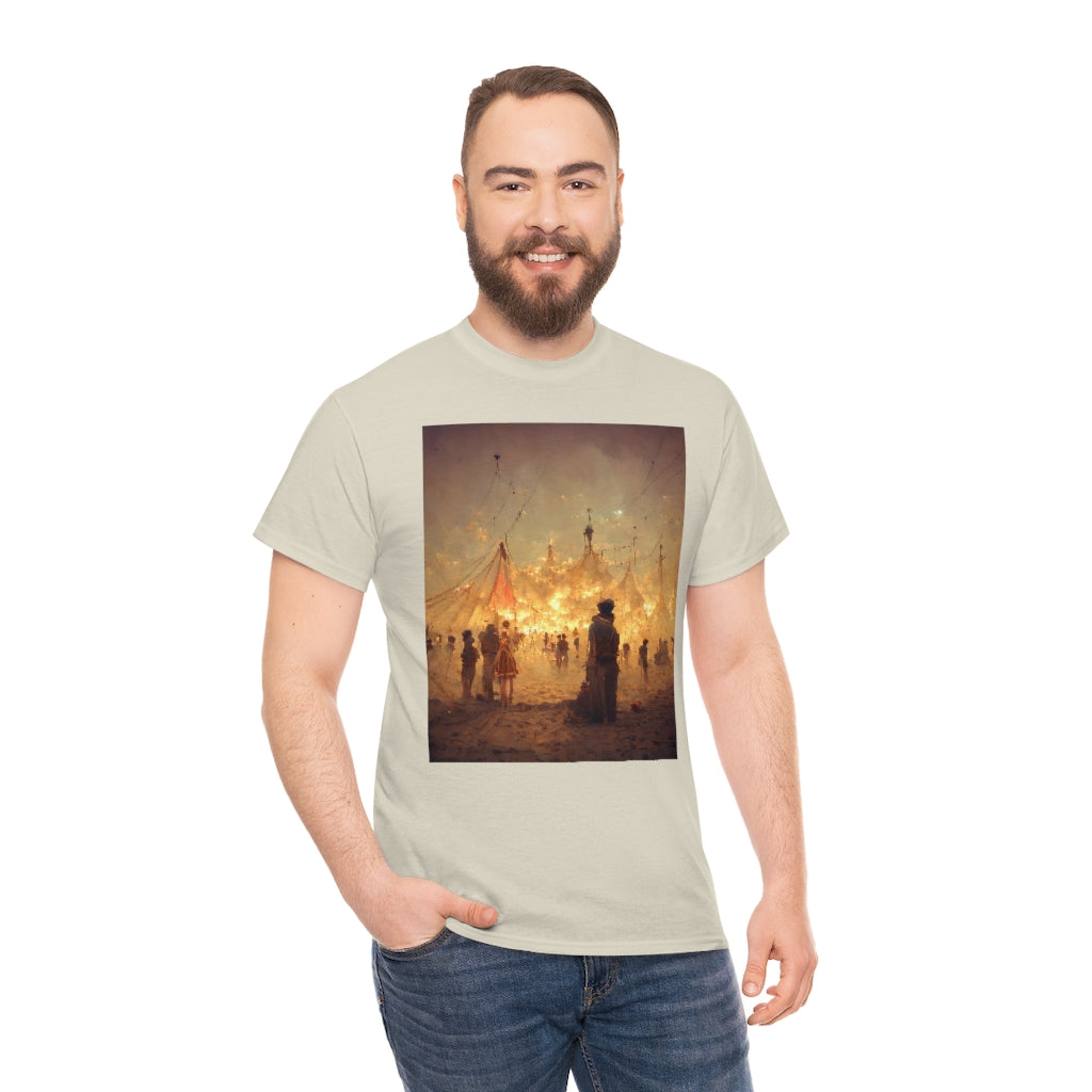 burning man festival by antoine de saint-exupéry - Unisex Heavy Cotton Tee