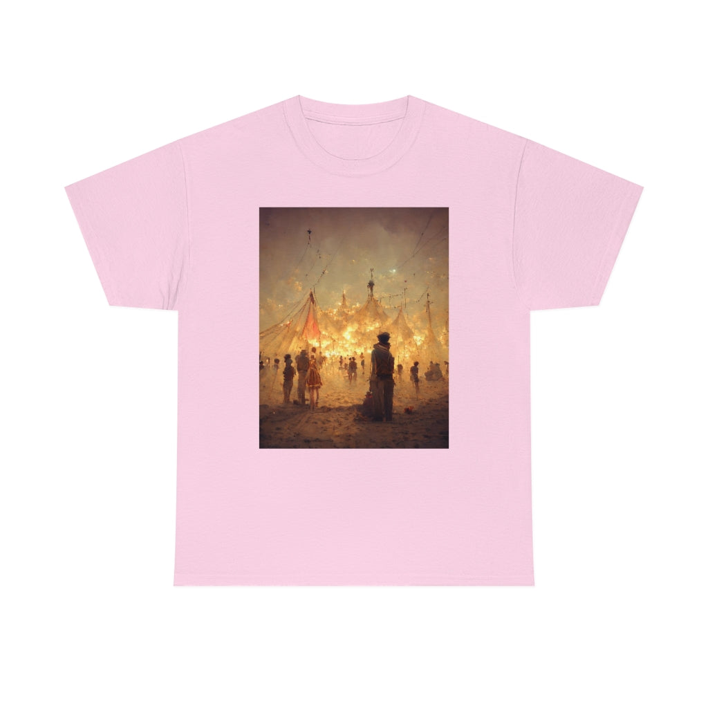 burning man festival by antoine de saint-exupéry - Unisex Heavy Cotton Tee