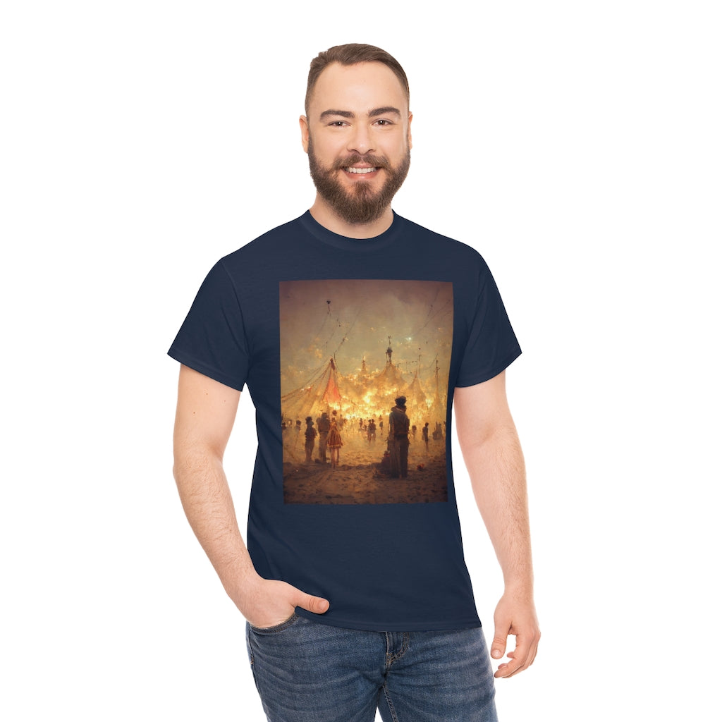 burning man festival by antoine de saint-exupéry - Unisex Heavy Cotton Tee