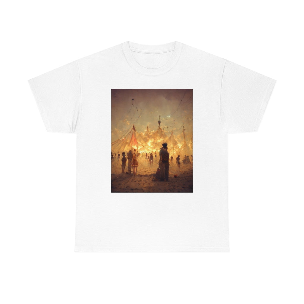 burning man festival by antoine de saint-exupéry - Unisex Heavy Cotton Tee