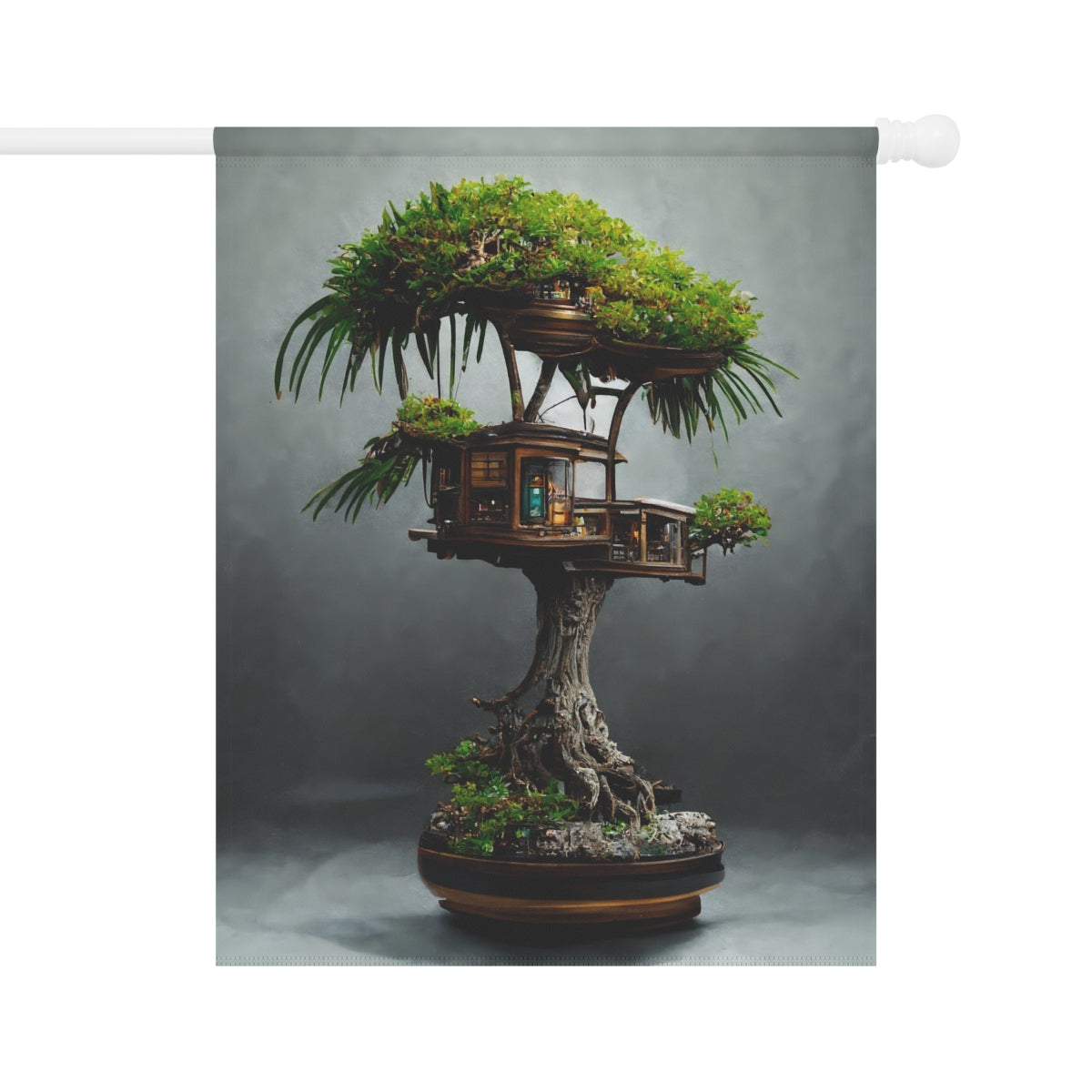 palm tree bonsai treehouse